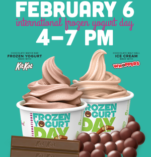 FREE Cup of Yogurt or Ice Cream with Toppings at Yogurtland on February 6th