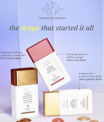 FREE Drunk ElephantD-Bronzi Anti-Pollution Sunshine Drops and Protini Polypeptide Cream samples