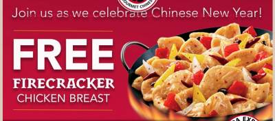 Free Firecracker Chicken Breast- Panda Express