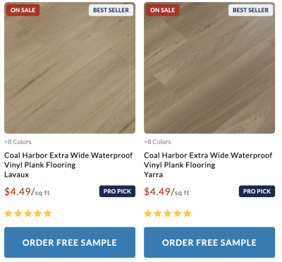 Free Flooring Samples from Build Direct