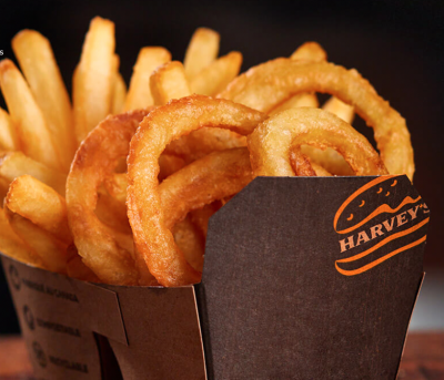 Free Frings and Birthday Gift at Harvey's Burger
