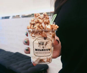 Free Ice Cream at Milkcow