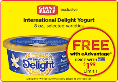 Free International Delight Yogurt
