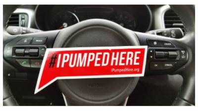Free #IPumpedHere Sticker from momsrising.org