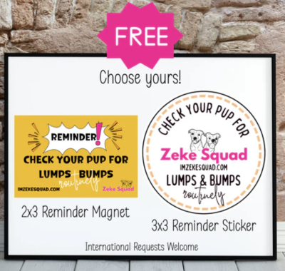 FREE magnet or sticker from Zeke Squad