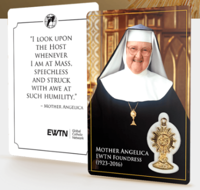 Free Mother Angelica Prayer and Medallion Card