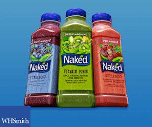 Free Naked Smoothie Drink at WHSmith Travel Stores 