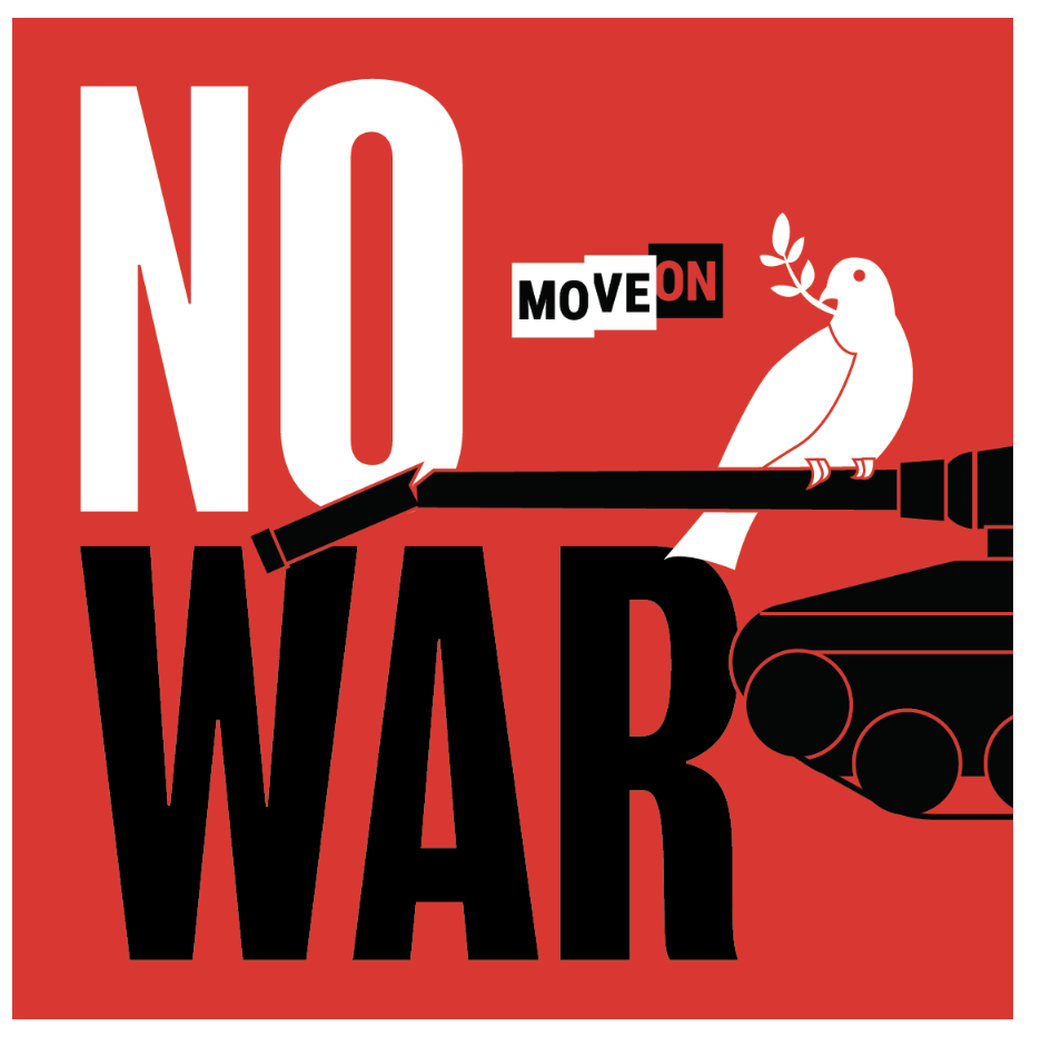 FREE "No War" sticker!