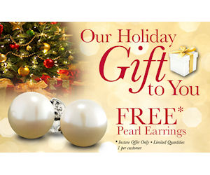 Free Pearl Earrings at Charm Diamond Centre