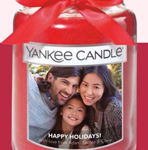 FREE Personalized Photo Candle Label at Yankee Candle