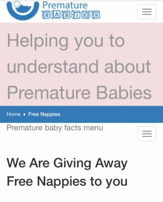 Free Premature Nappies