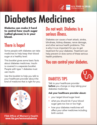 Free Publication - Diabetes Medicines