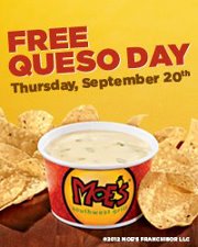Free Queso Day - Sept 20
