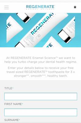 Free Regenerate Toothpaste