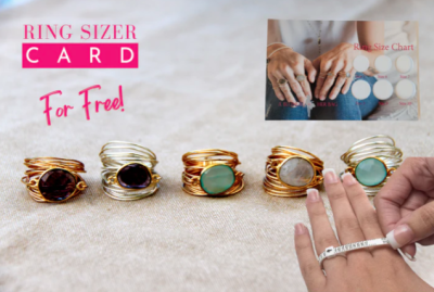 FREE  Ring Sizer Card from A Blonde and Her Hairbag