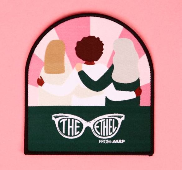 Free Sample of Ethel Gathering Groups Embroidered Patch