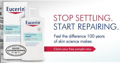 Free Sample of Eucerin Lotion
