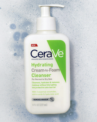 Free Sample of Hydrating Cream-to-Foam Cleanser