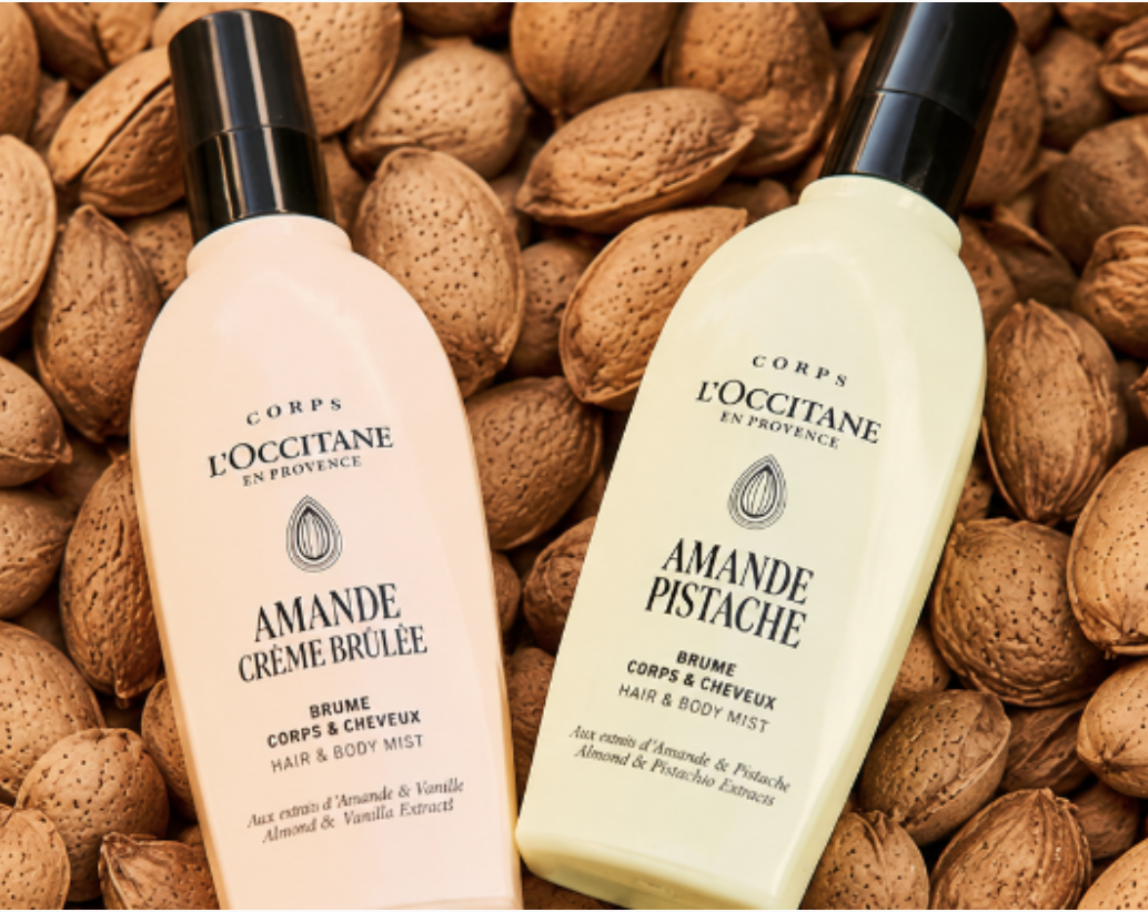 Free Sample of L'Occitane Almond Crème Brûlée & Pistachio Mists