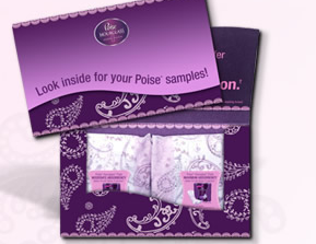 Free Sample of Poise Hourglass Shape Pads