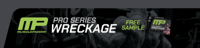 free sample of Pro Series WRECKAGE pre-workout energy and performance