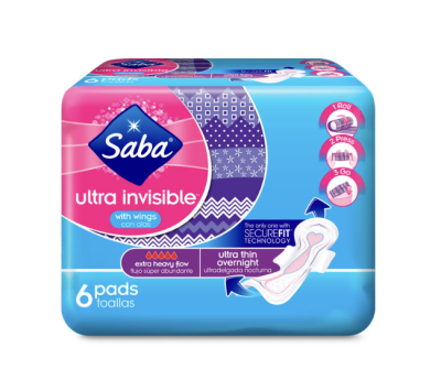 Free Sample of Saba Pantiliners and Pads (CA and TX Only)