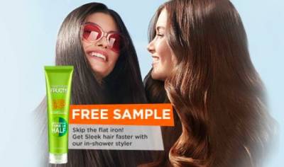 free sample of Sleek Shot from garnier fructis