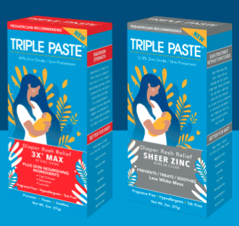 FREE Samples Of NEW Triple Paste Diaper Rash Ointments!