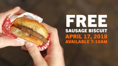 Free Sausage Biscuit From Hardees