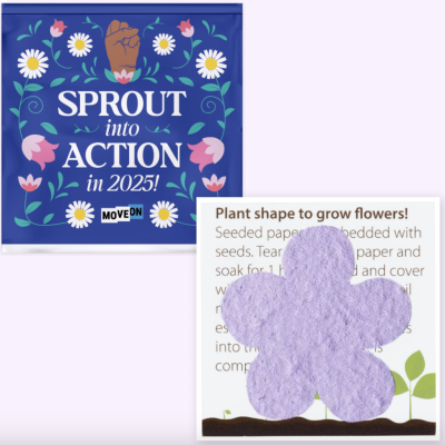 free \"Sprout Into Action\" seed packet