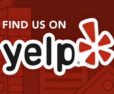 Free Sticker - Find Us On Yelp