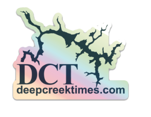 free sticker from Deep Creek Times