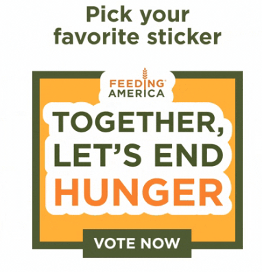 Free Sticker from Feeding America