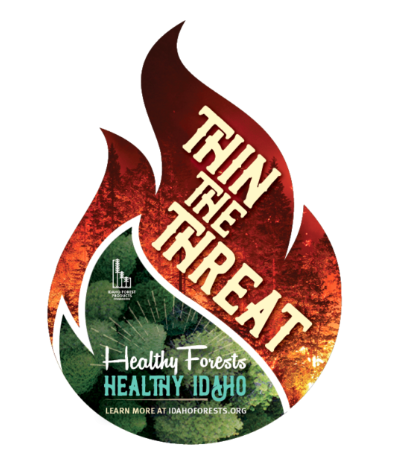 Free Sticker from Idaho Forests - Thin the Threat