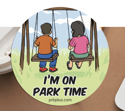 Free Sticker - \"I'm on Park Time\" sticker