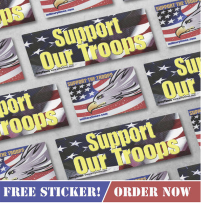 Free Sticker - “Support the Troops”