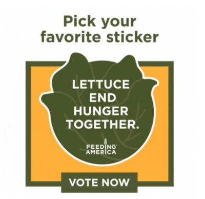 Free Stickers from Feeding America
