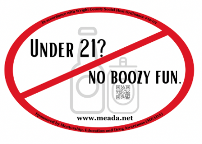 Free Stickers - \"NO BOOZY FUN\"