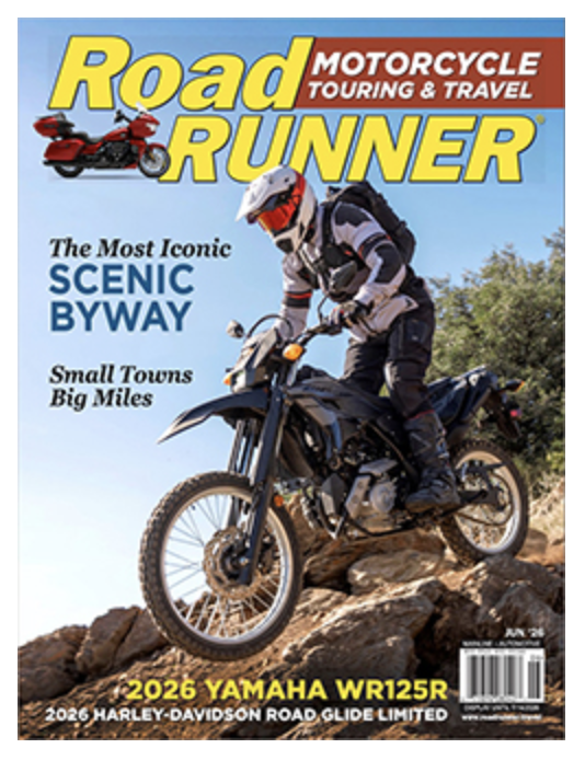 Free Subscription to RoadRUNNER Motorcycle Touring & Travel Magazine!