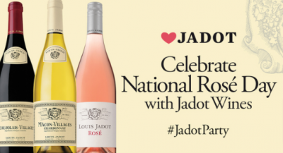 Free taste of Jadot Rosé, Beaujolais-Villages and Macon-Villages Chardonnay (EXCEPT CA, PA, TX and VA)