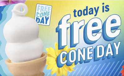 Free Vanilla Cone Day at Dairy Queen (Mar 20)