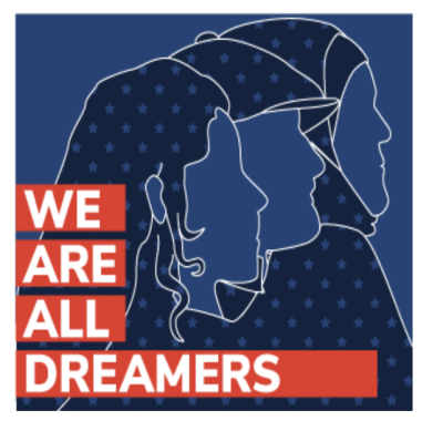 FREE \"We Are All DREAMers\" sticker from DCCC.org