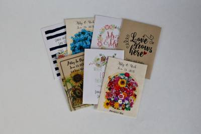 Free Wedding Seed Packet Sample