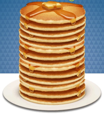 Pancake at IHOP by Donation on Feb 5, 2013