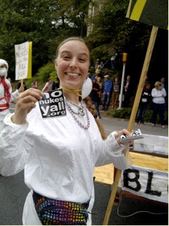 Stickers from No Nukes Y'All