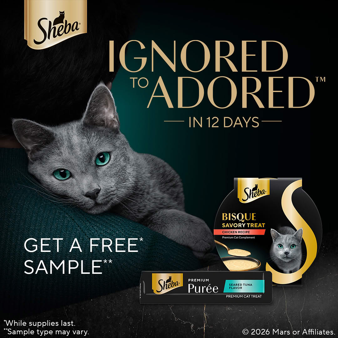 FREE sample of SHEBA® Bisque or Purée
