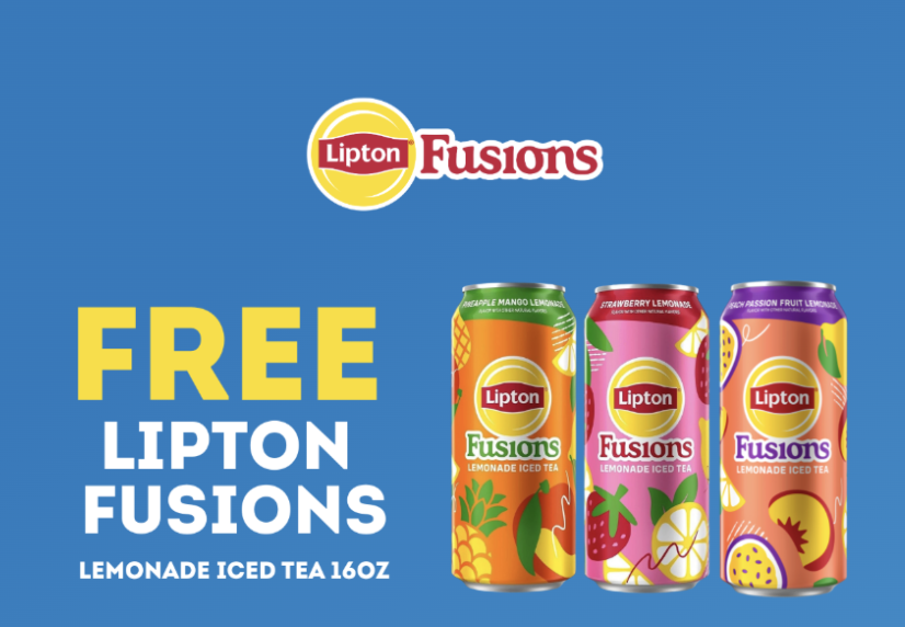Coupon - Free Lipton Fusions Lemonade Ice Tea