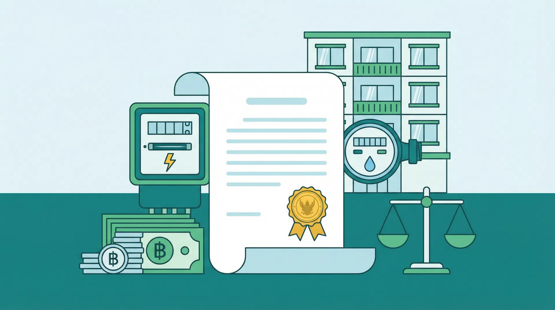 กฎหมายหอพัก 2568 ห้ามเก็บค่าน้ำค่าไฟเกินจริง