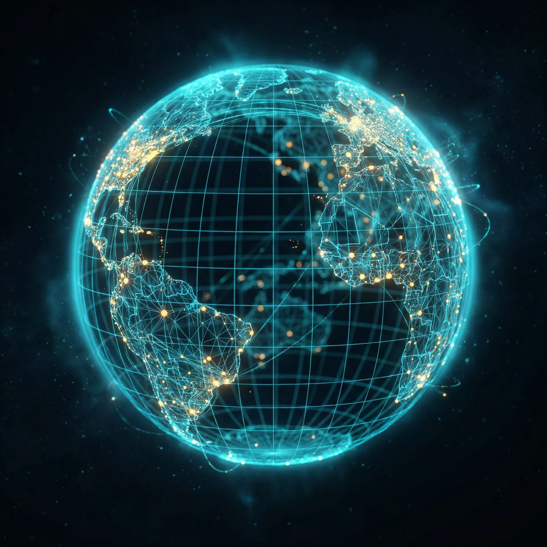 Real-time visitor globe