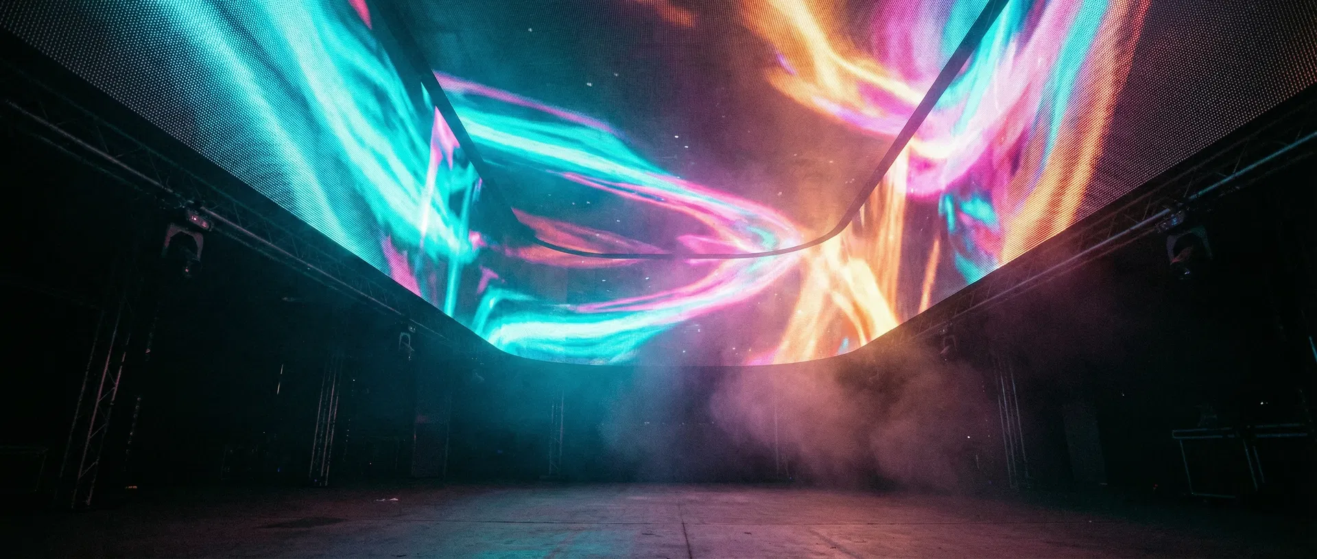 Massive LED display installation